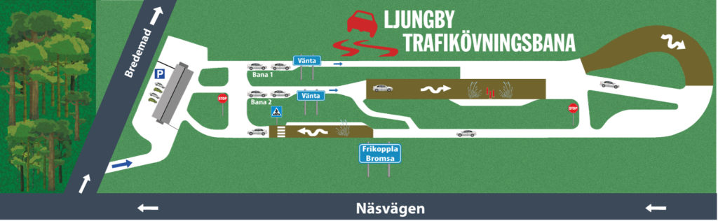 Ljungby Halkbana, Trafikövningsbana, länstrafiken, boka tid